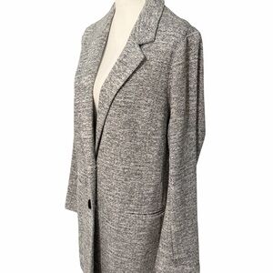 torrid Gray Knit Blazer Jacket sz 1 EUC